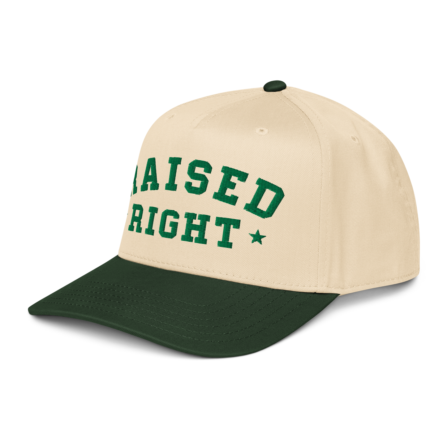 RAISED RIGHT TRUCKER 5 PANNEL HAT