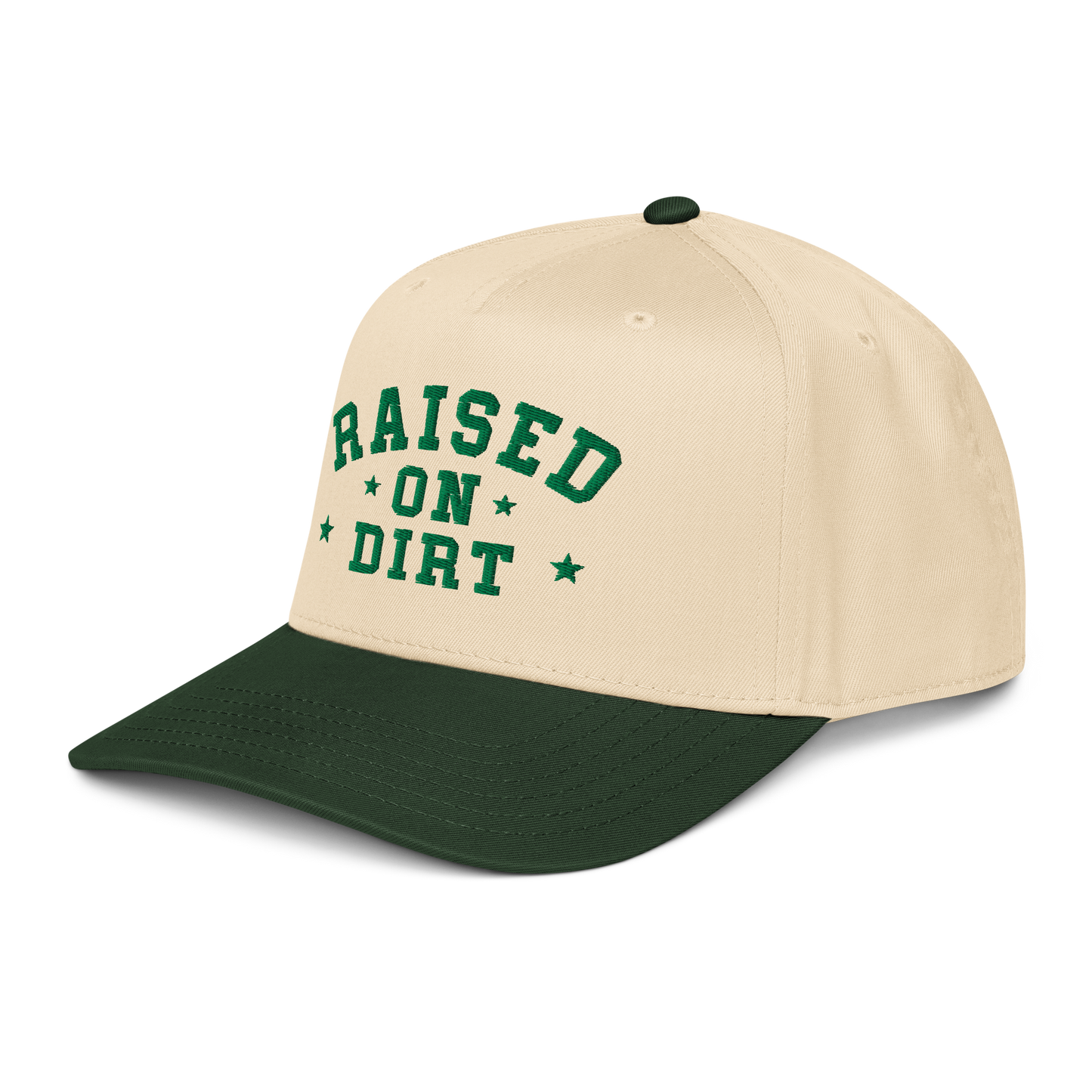 RAISED ON DIRT TRUCKER 5 PANNEL HAT