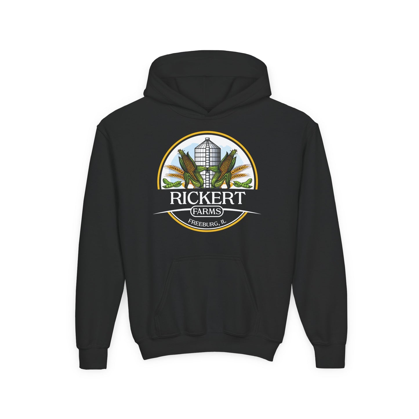 CORN SOYBEAN FARM CUSTOM YOUTH HOODIE Y1