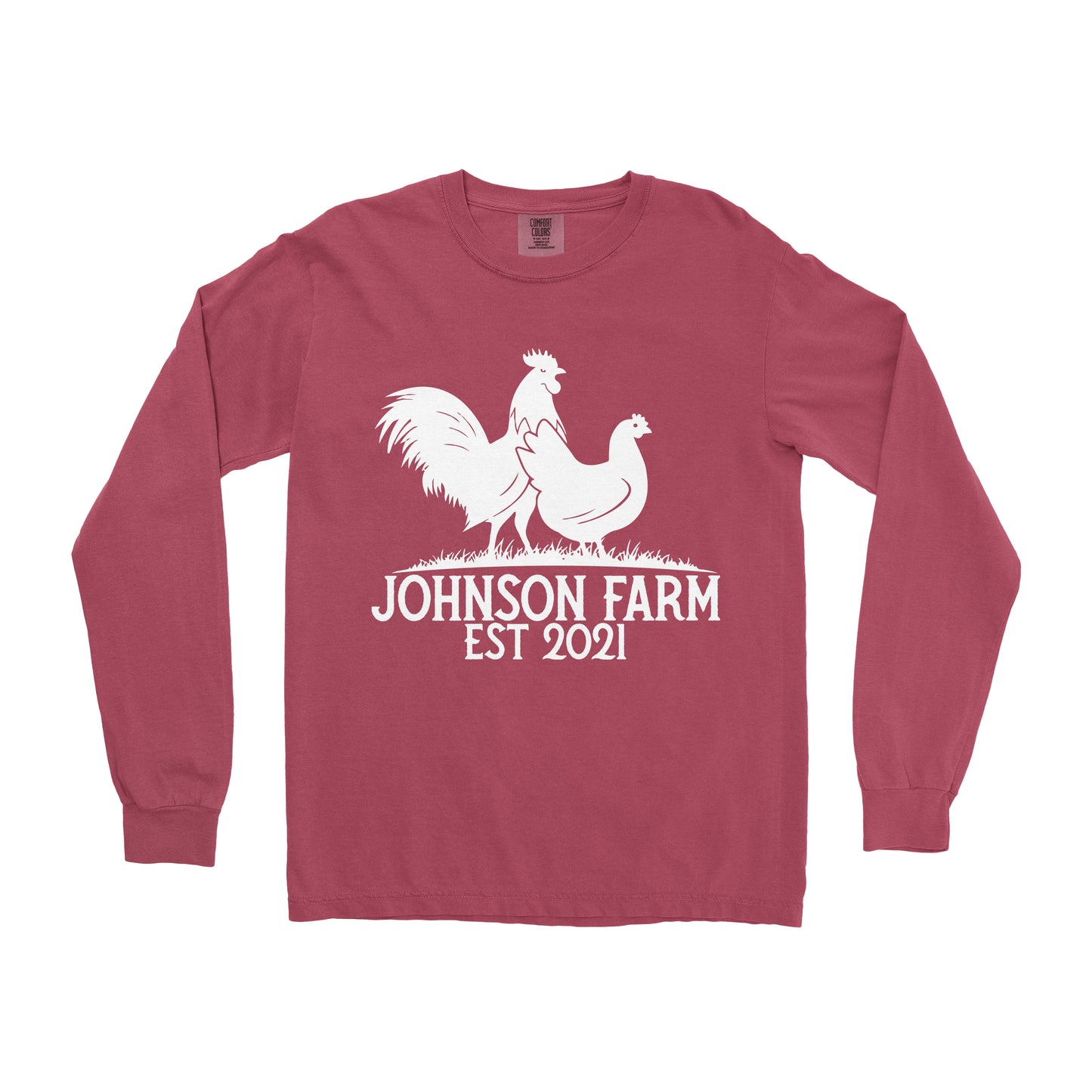 POULTRY FARM PERSONALIZED LONG SLEEVE SHIRT