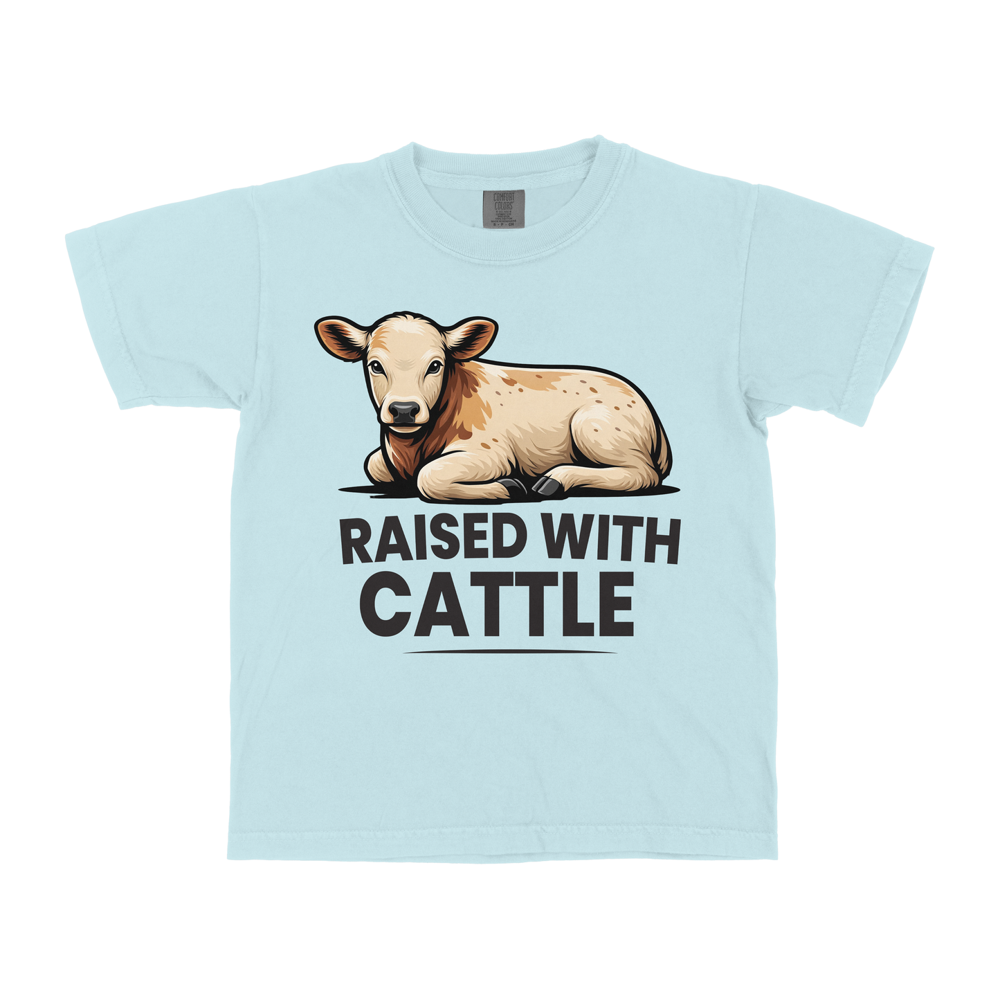 RAISED WITH CATTLE YOUTH SHIRT