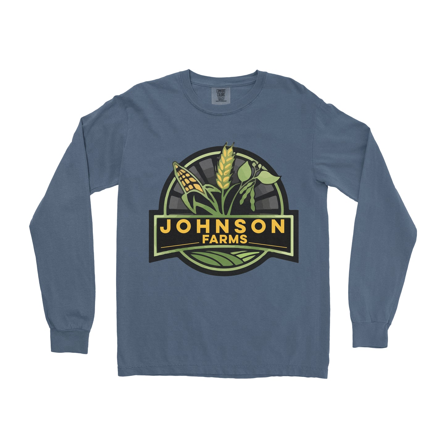 CORN WHEAT SOYBEANS FARM CUSTOM LONG SLEEVE SHIRT W1