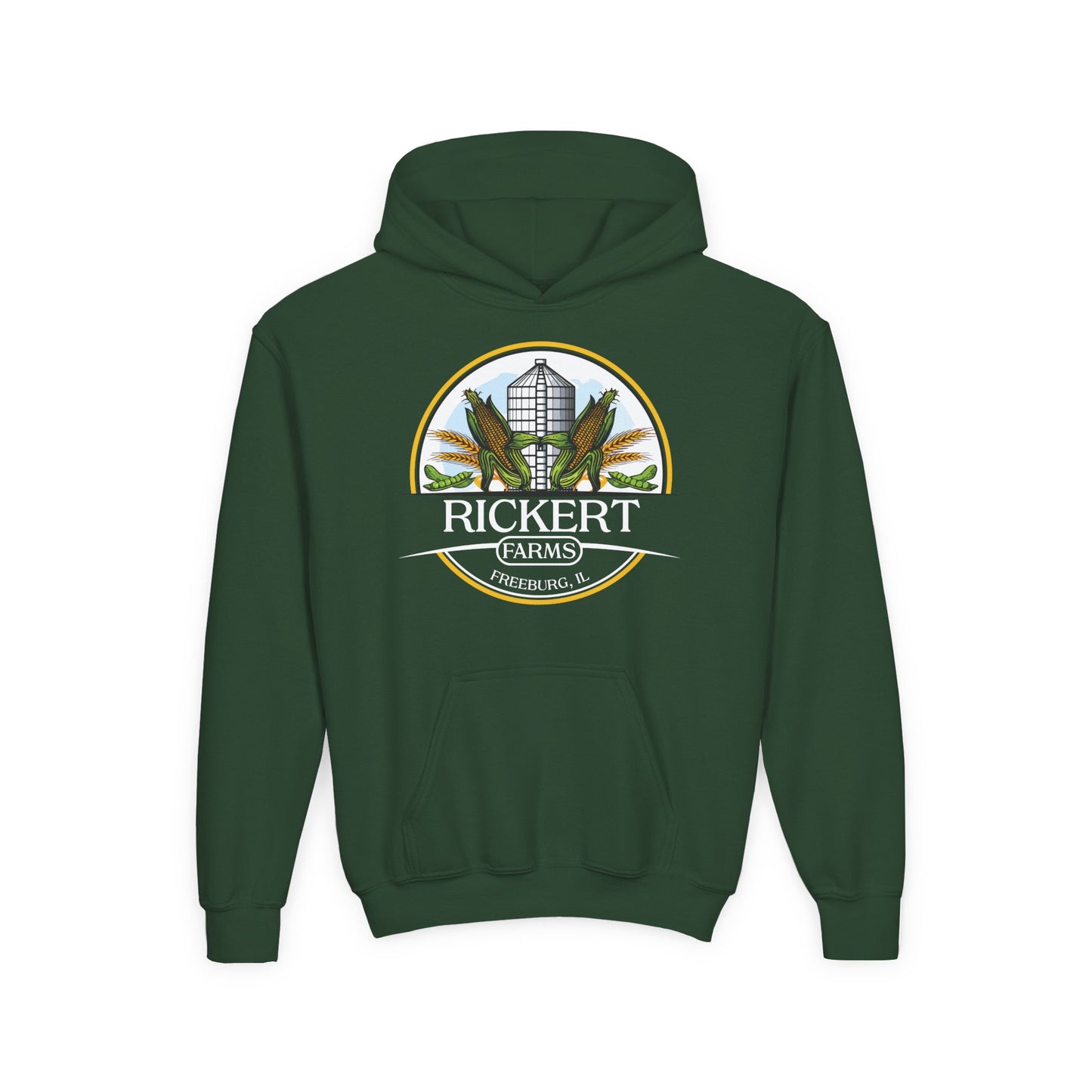 CORN SOYBEAN FARM CUSTOM YOUTH HOODIE Y1