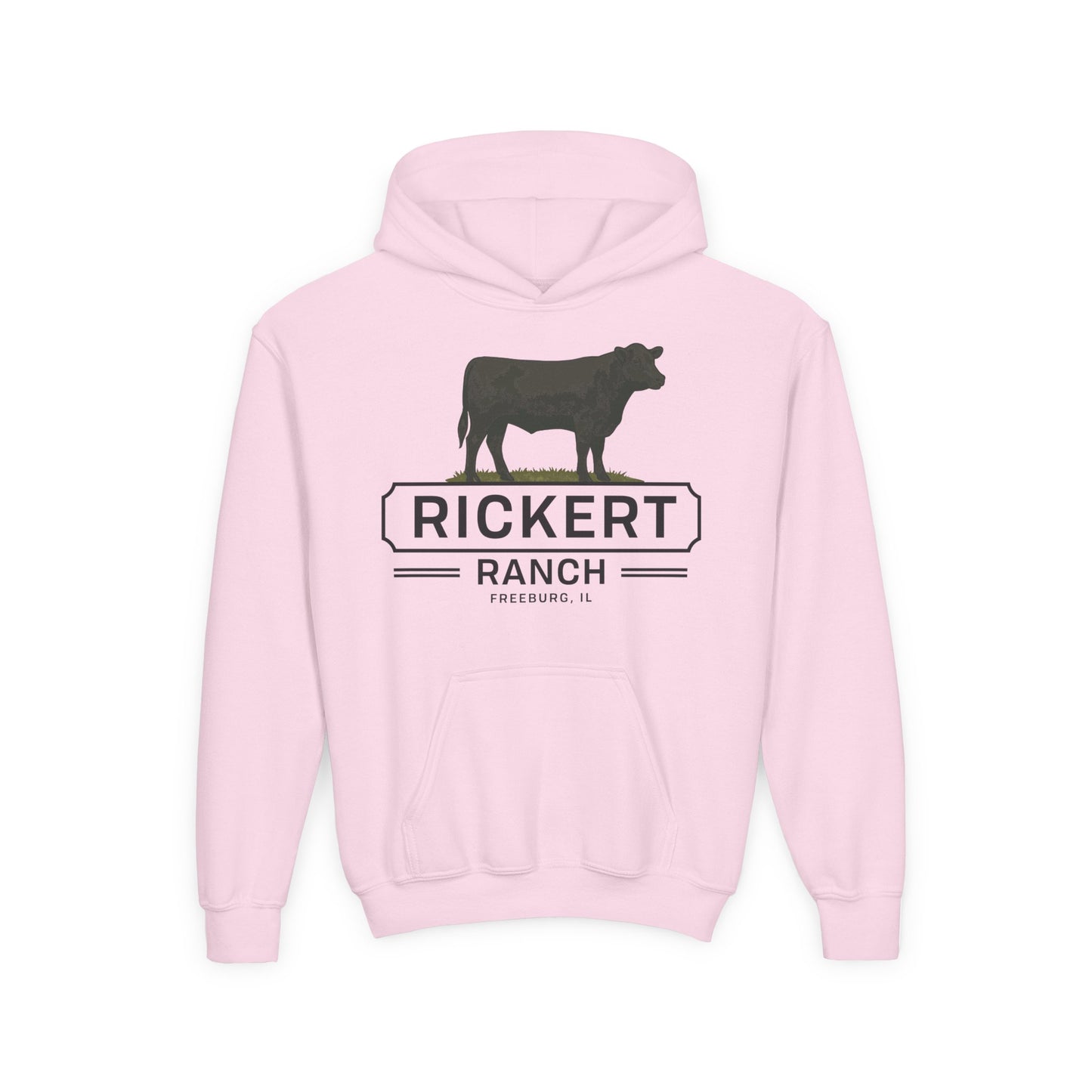 ANGUS CATTLE FARM CUSTOM YOUTH HOODIE A4