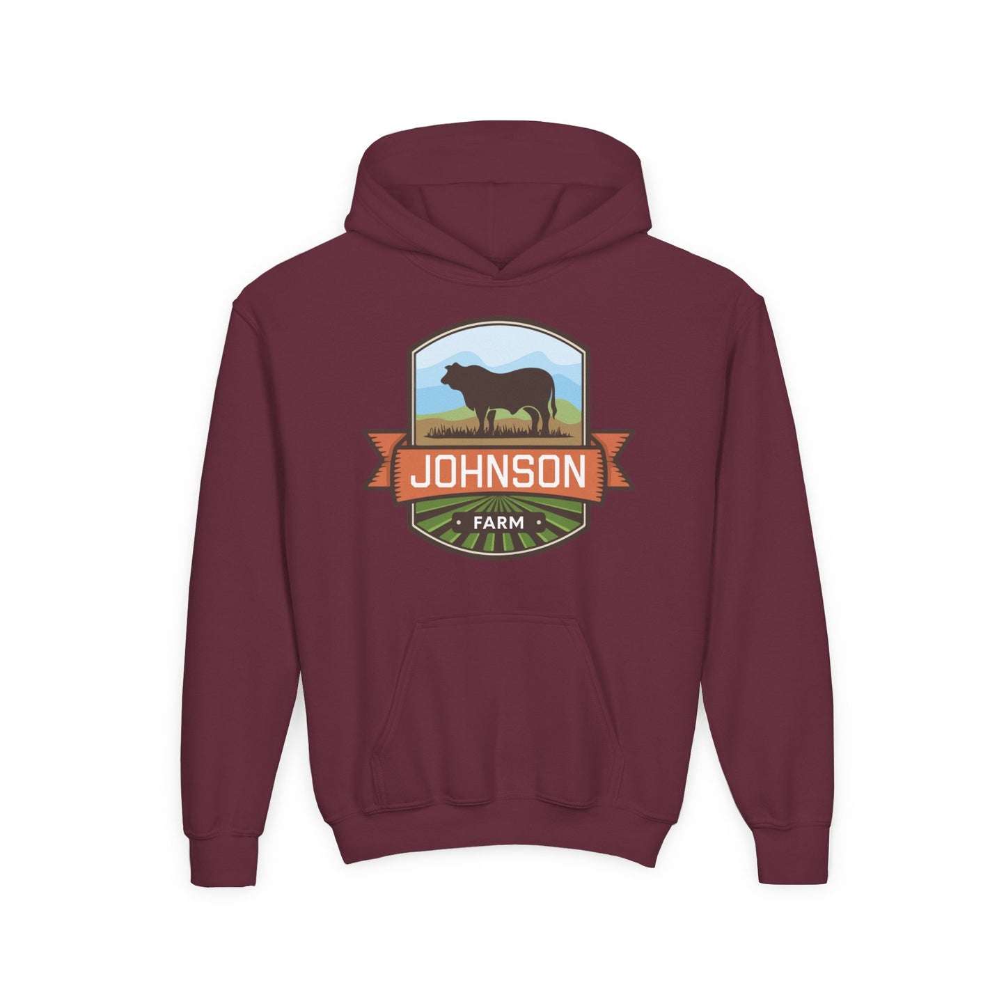CATTLE FARM CUSTOM YOUTH HOODIE C1