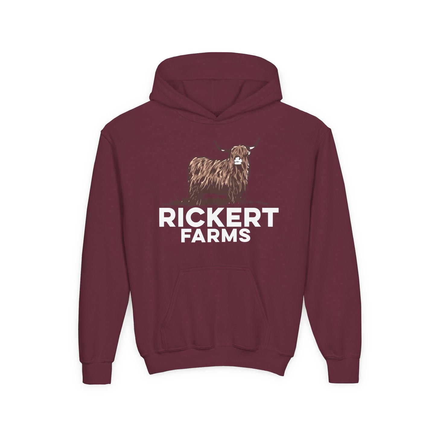 HIGHLAND CATTLE FARM CUSTOM YOUTH HOODIE L1