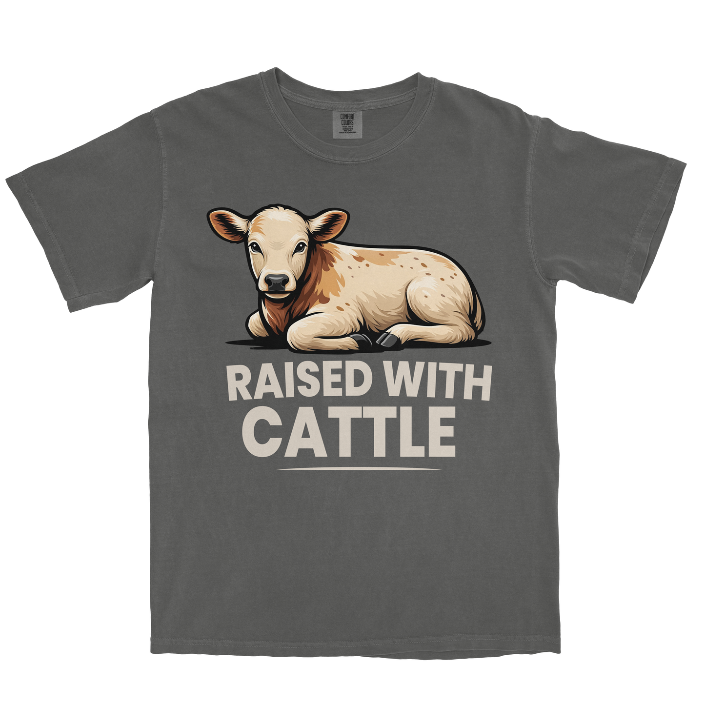 RAISED WITH CATTLE SHIRT