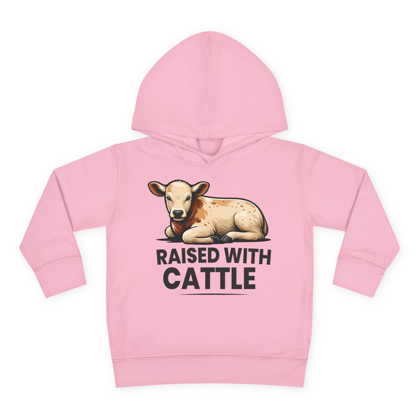 RAISED WITH CATTLE TODDLER HOODIE
