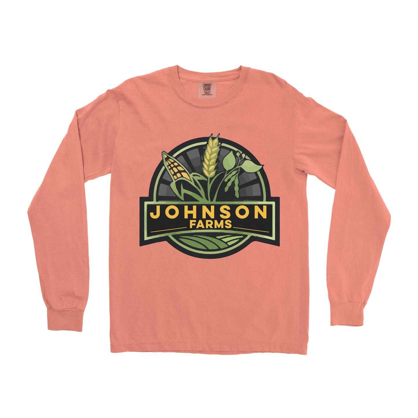 CORN WHEAT SOYBEANS FARM CUSTOM LONG SLEEVE SHIRT W1