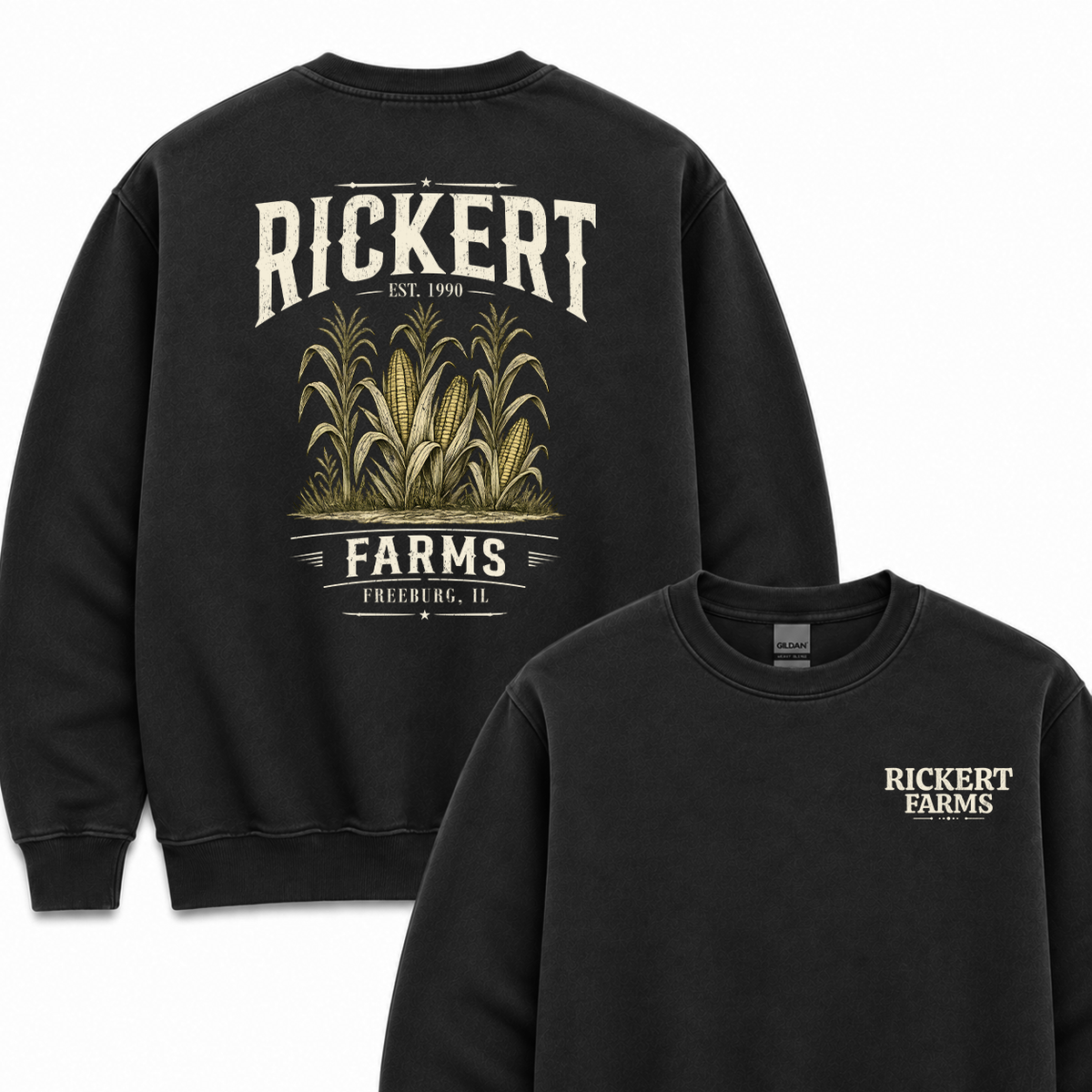 CORN FARM CUSTOM SWEATSHIRT BACK PRINT O14
