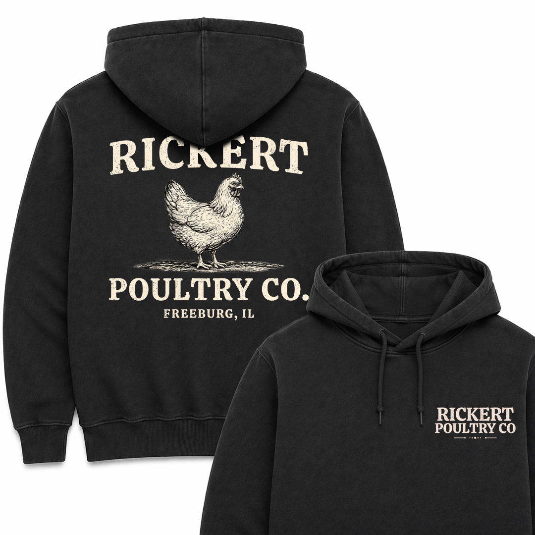 POULTRY FARM CUSTOM HOODIE BACK PRINT P18