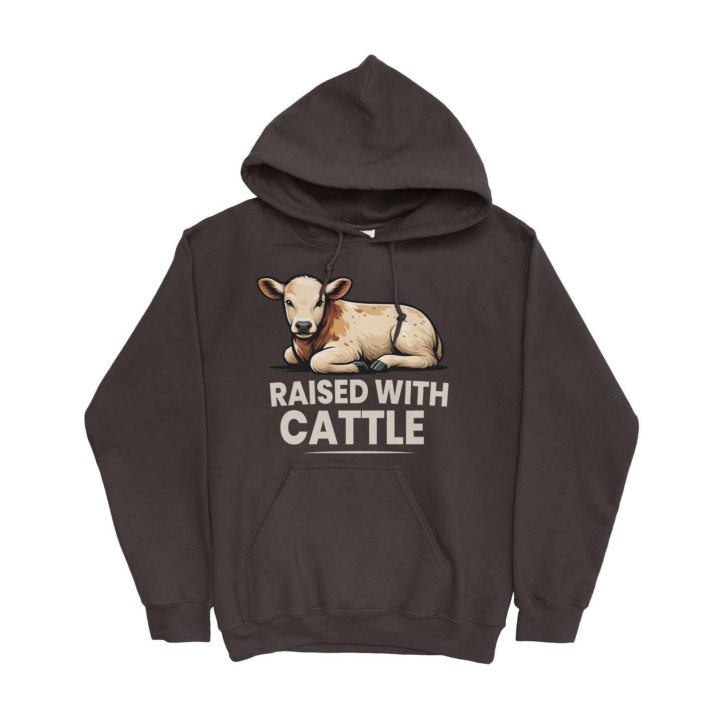 RAISED WITH CATTLE HOODIE