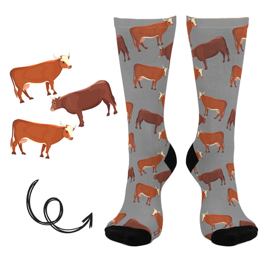 DAIRY COW FARM SOCKS SD1