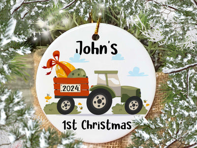 BABY FIRST CHRISTMAS FARM ORNAMENT