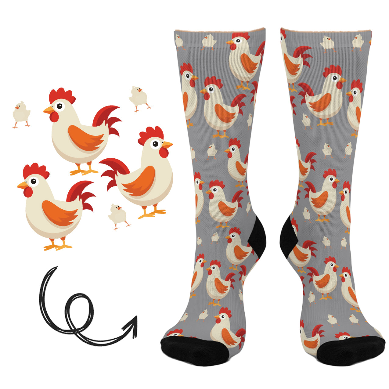 CHICKEN FARM SOCKS SH8