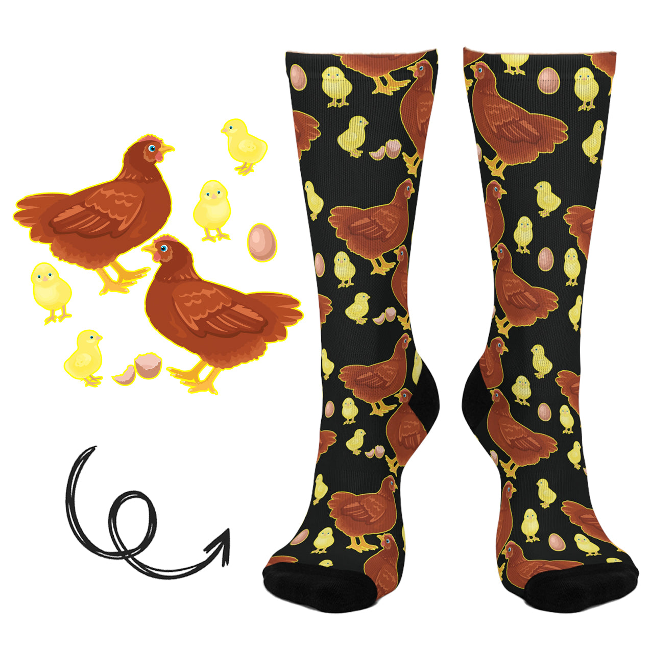 CHICKEN FARM SOCKS SH2