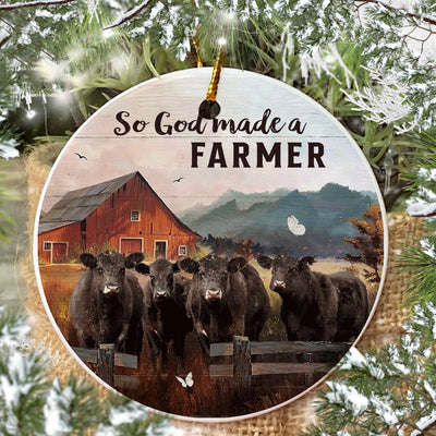 SO GOD MADE A FARMER CHRISTMAS ORNAMENT