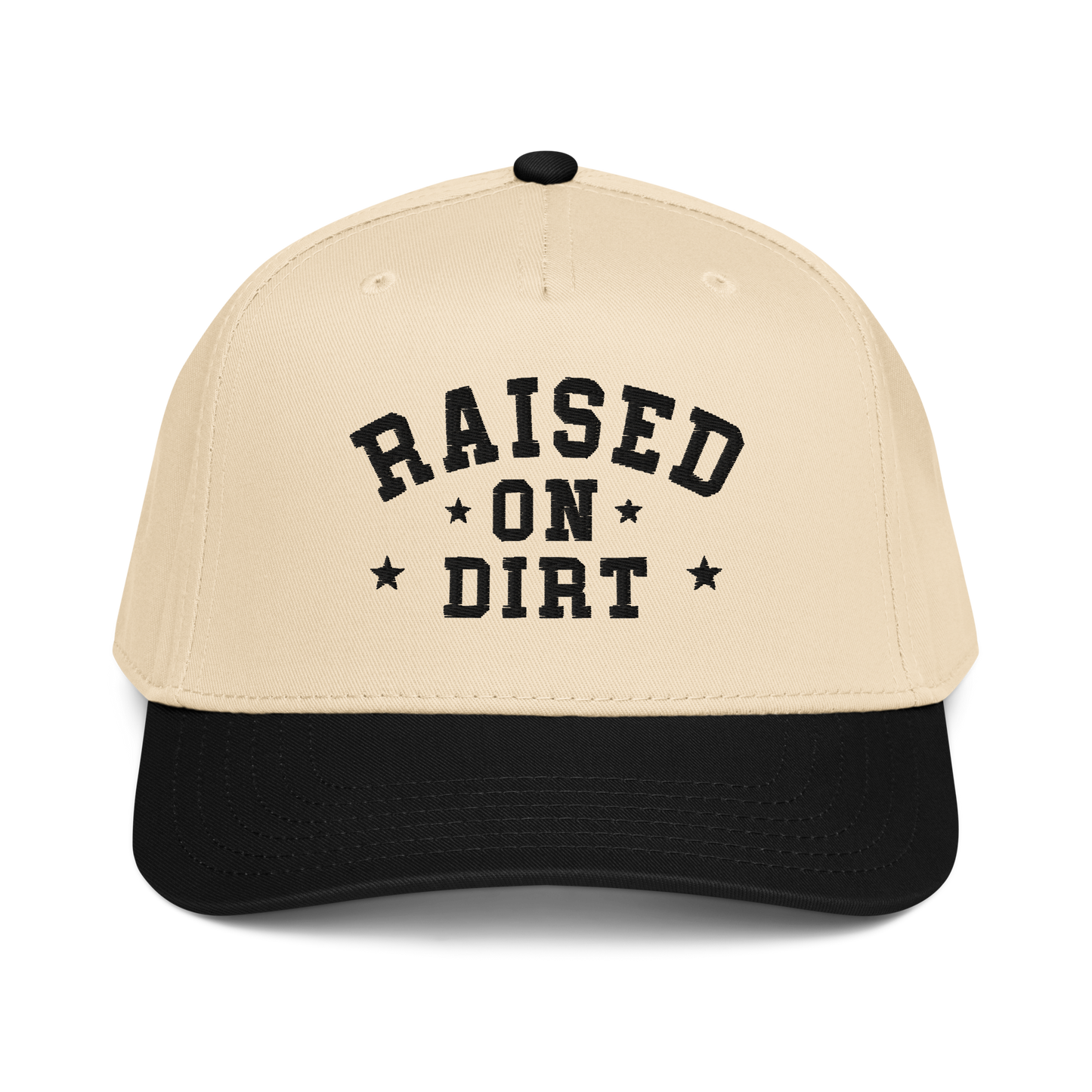 RAISED ON DIRT TRUCKER 5 PANNEL HAT