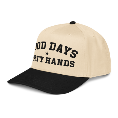 GOOD DAYS DIRTY HANDS TRUCKER 5 PANNEL HAT