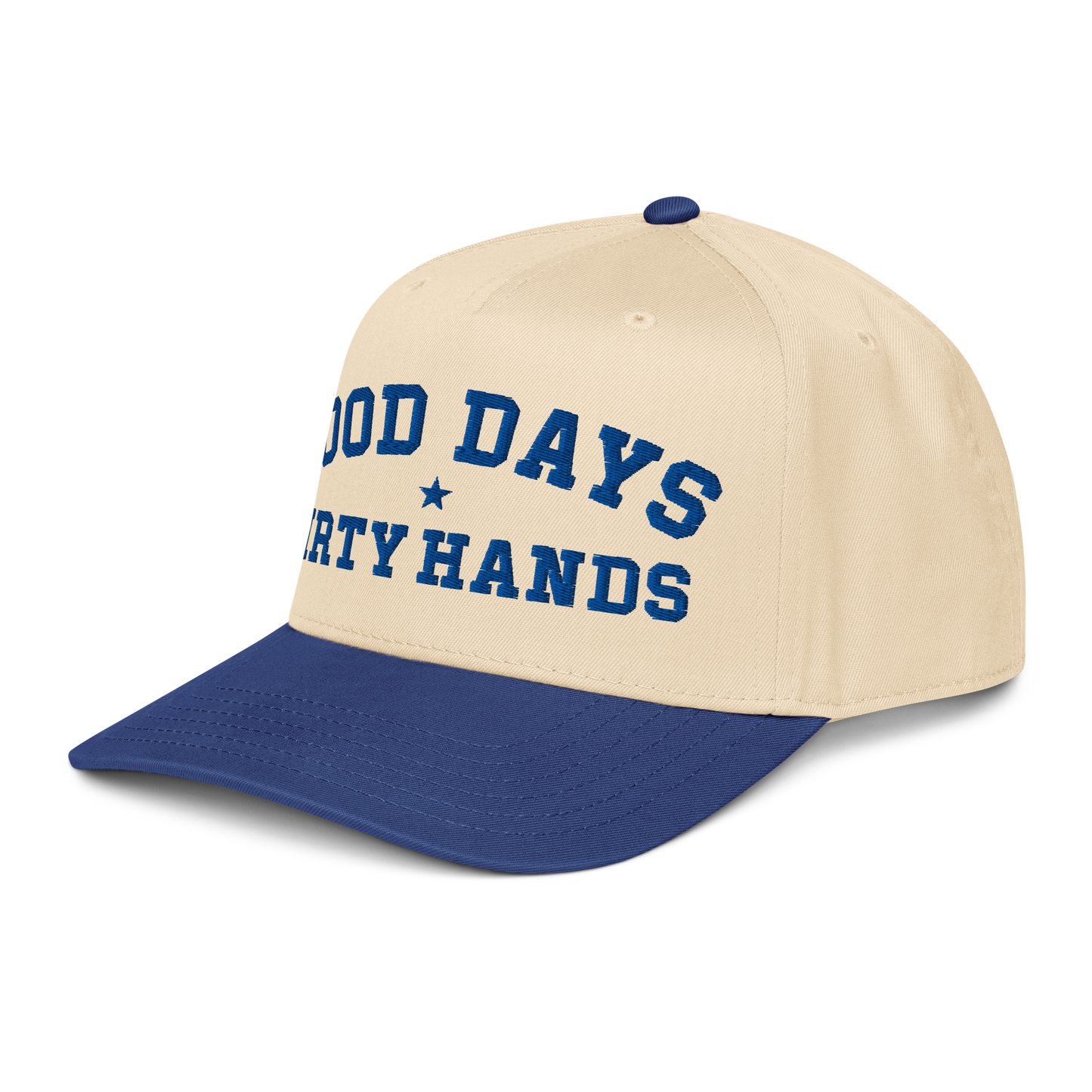 GOOD DAYS DIRTY HANDS TRUCKER 5 PANNEL HAT