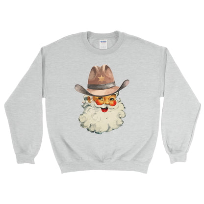 COWBOY CLAUS CHRISTMAS SWEATSHIRT