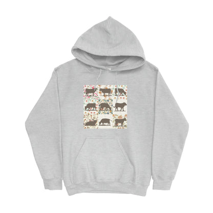 COW PATTERN HOODIE