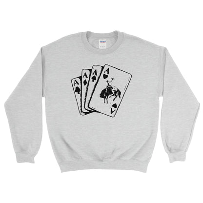 COWBOY ACE OF SPADES SWEATSHIRT