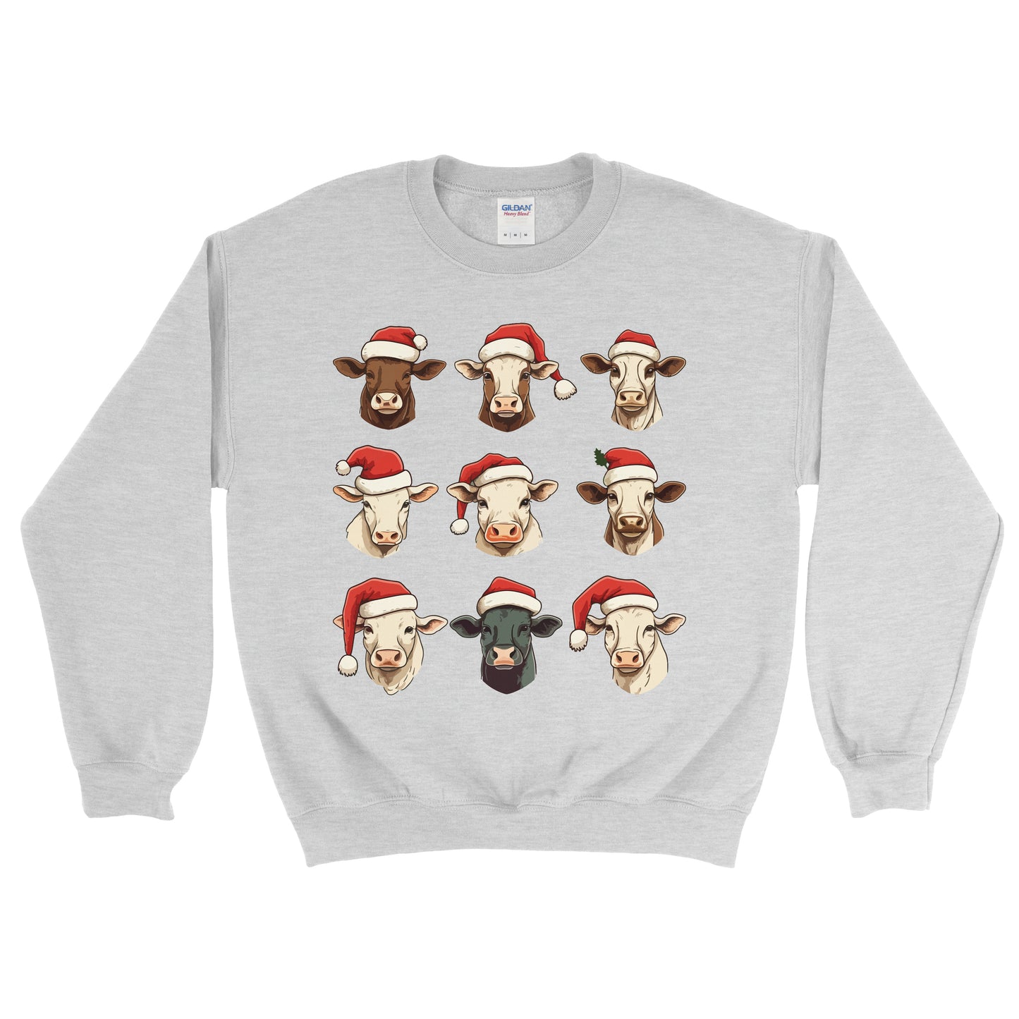 CHRISTMAS COWS FARM SWEATSHIRT