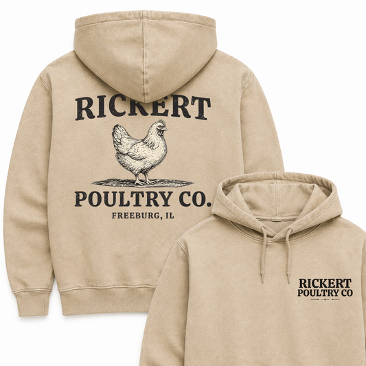 POULTRY FARM CUSTOM HOODIE BACK PRINT P18