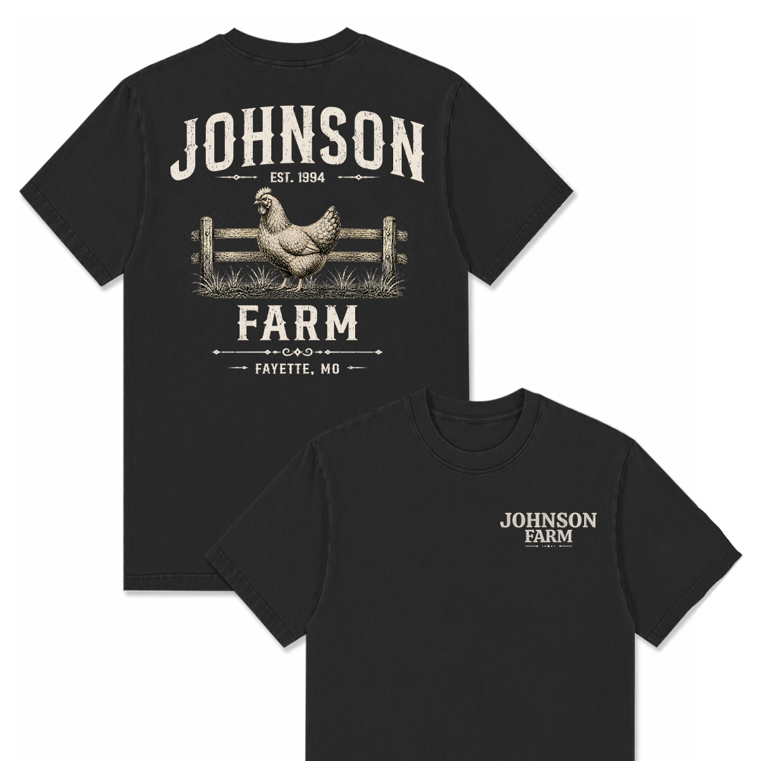 POULTY FARM CUSTOM SHIRT BACK PRINT P19