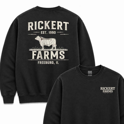 CATTLE FARM CUSTOM SWEATSHIRT BACK PRINT C17