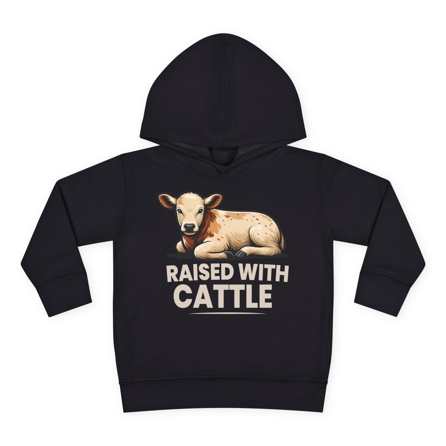 RAISED WITH CATTLE TODDLER HOODIE