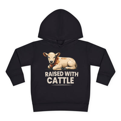 RAISED WITH CATTLE TODDLER HOODIE