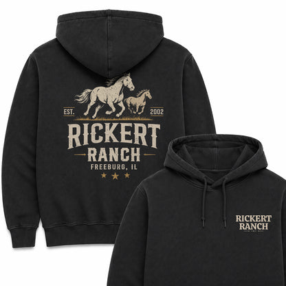 HORSE RANCH CUSTOM HOODIE BACK PRINT H7