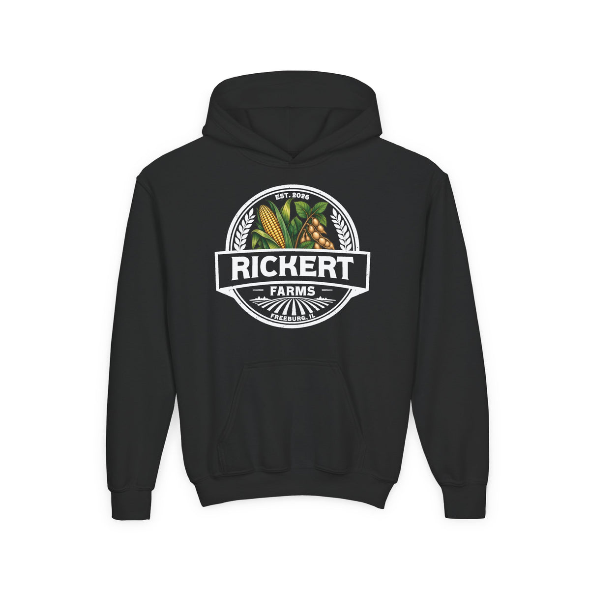 CORN SOYBEAN FARM CUSTOM YOUTH HOODIE Y2