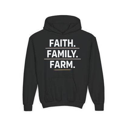 FAITH. FAMILY. FARM. YOUTH HOODIE