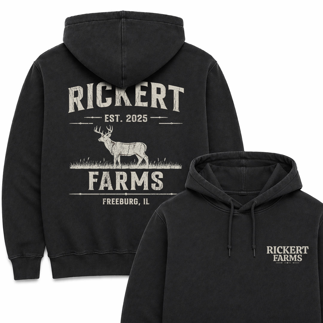 DEER FARM CUSTOM HOODIE BACK PRINT N19