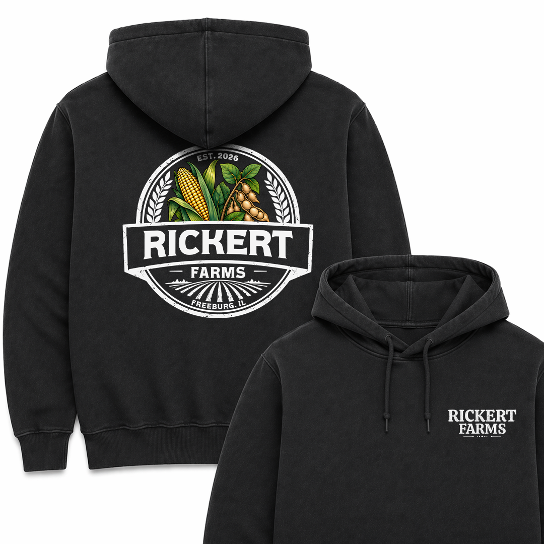 CORN SOYBEAN FARM CUSTOM HOODIE BACK PRINT Y2