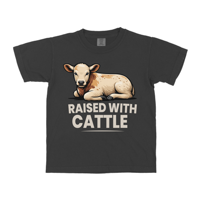 RAISED WITH CATTLE YOUTH SHIRT