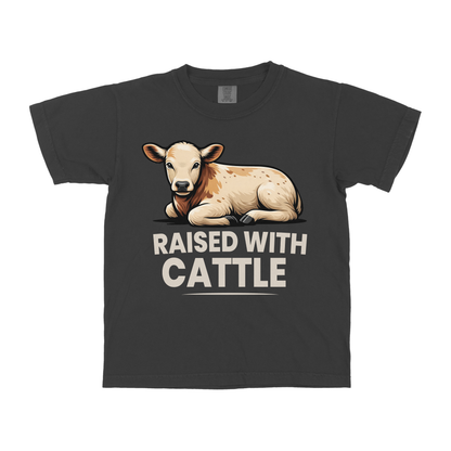 RAISED WITH CATTLE YOUTH SHIRT
