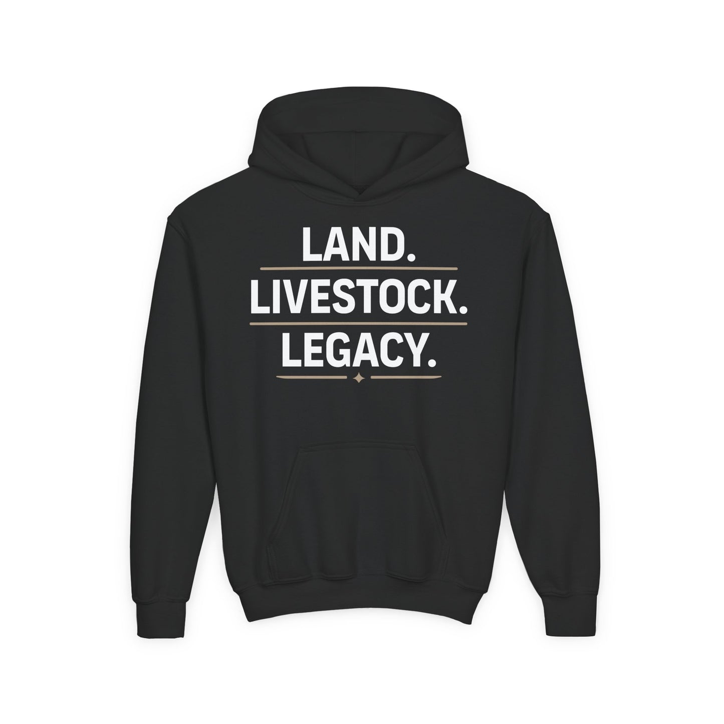 LAND. LIVESTOCK. LEGACY. YOUTH HOODIE