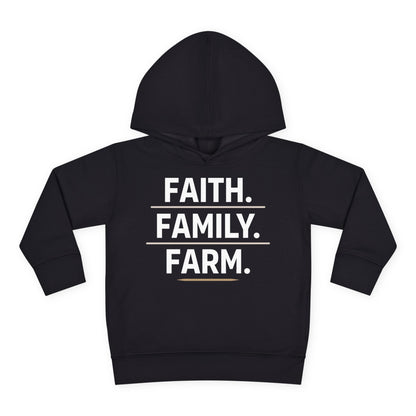 FAITH. FAMILY. FARM. TODDLER HOODIE