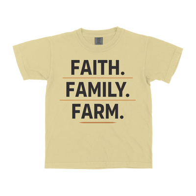 FAITH. FAMILY. FARM. YOUTH SHIRT