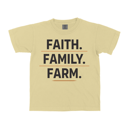 FAITH. FAMILY. FARM. YOUTH SHIRT
