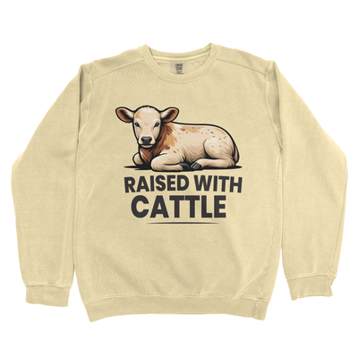 RAISED WITH CATTLE PREMIUM SWEATSHIRT