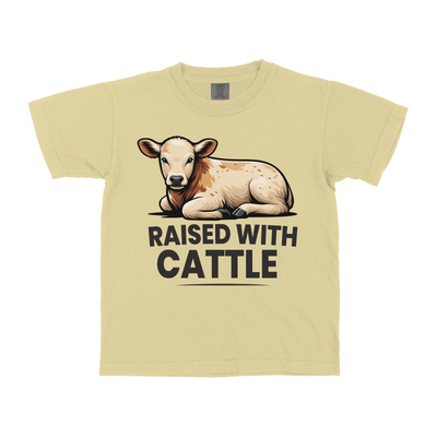 RAISED WITH CATTLE YOUTH SHIRT