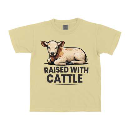 RAISED WITH CATTLE YOUTH SHIRT