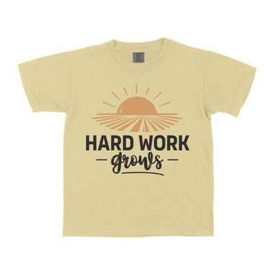 HARD WORK GROWS YOUTH SHIRT
