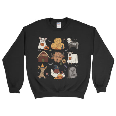 SPOOKY FARM HALLOWEEN SWEATSHIRT