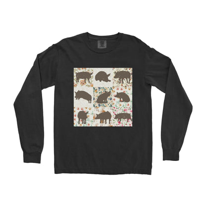 PIG PATTERN LONG SLEEVE SHIRT